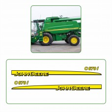 Наклейки для комбайнів John Deere