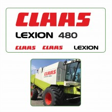 Наклейки для комбайнів CLAAS Lexion Dominator